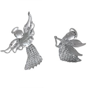 4 Glass Angel Ornaments